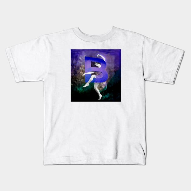 B de baile Kids T-Shirt by mintchocollage